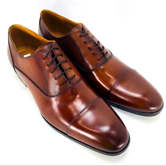 Steve Madden Private Lace-Up Men's Leather Oxfords - Picture 12 of 16